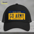 Go Army Novelty License Plate Hat Mesh / Black