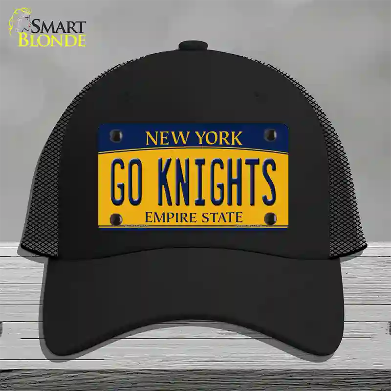 Go Black Knights Novelty License Plate Hat Mesh / Black