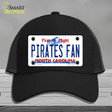 Pirates Fan North Carolina Novelty License Plate Hat Mesh / Black