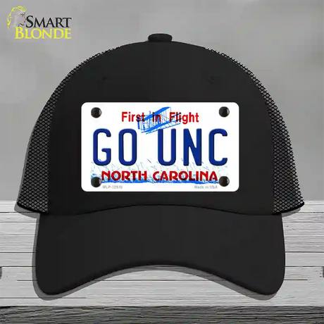 Go Univ North Carolina Novelty License Plate Hat Mesh / Black