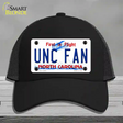 Univ North Carolina Fan Novelty License Plate Hat Mesh / Black