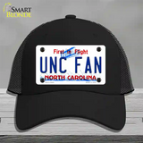 Univ North Carolina Fan Novelty License Plate Hat Mesh / Black