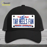 Tar Heels Fan Novelty License Plate Hat Mesh / Black