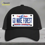 Go Wake Forest Novelty License Plate Hat Mesh / Black