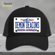 Demon Deacons Novelty License Plate Hat Mesh / Black