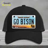 Go Bison Novelty License Plate Hat Mesh / Black