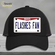 Flashes Fan Novelty License Plate Hat Mesh / Black