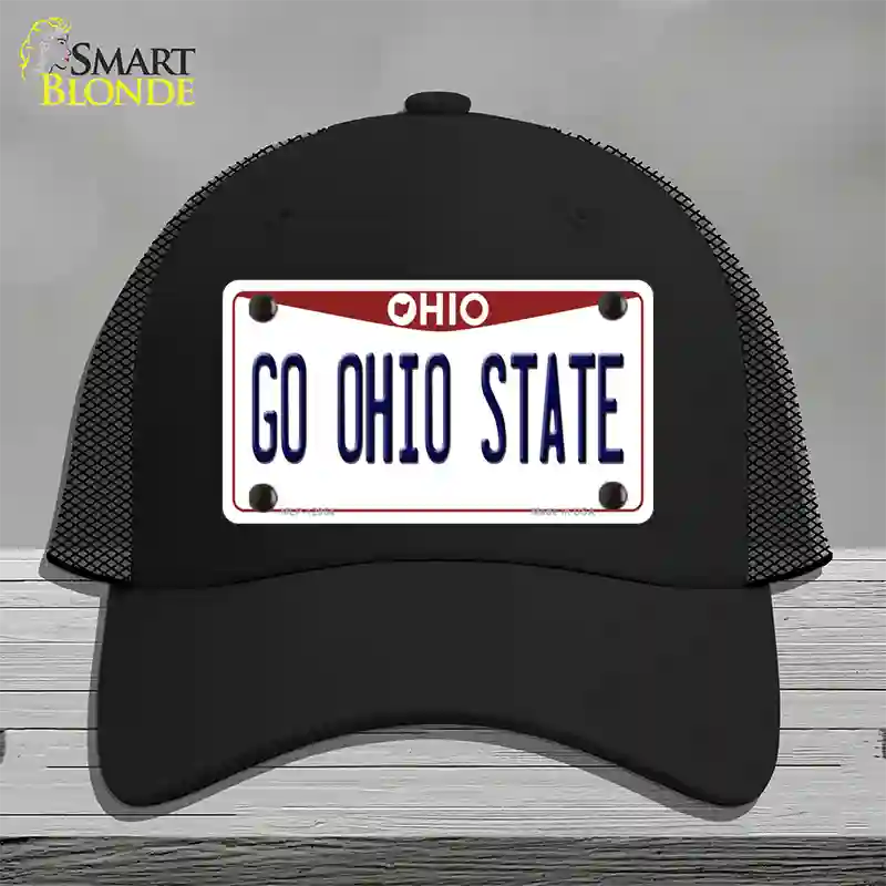 Go Ohio State Novelty License Plate Hat Mesh / Black