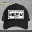 Run With The Big Dogs Novelty License Plate Hat Mesh / Black