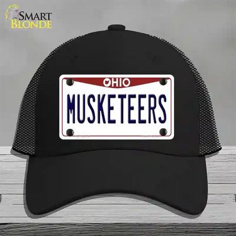 Musketeers Novelty License Plate Hat Mesh / Black