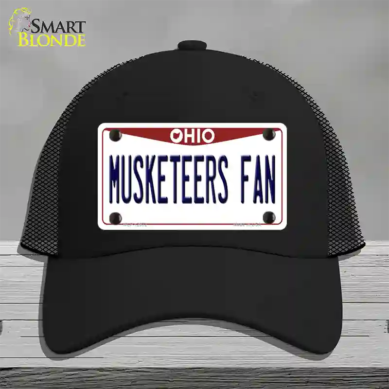 Musketeers Fan Novelty License Plate Hat Mesh / Black