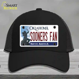 Sooners Fan Novelty License Plate Hat Mesh / Black