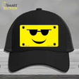 Sunglasses Cool Smiley Novelty License Plate Hat Mesh / Black