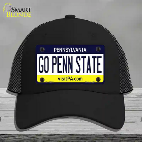 Go Penn State Novelty License Plate Hat Mesh / Black