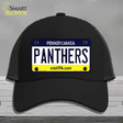 Panthers Novelty License Plate Hat Mesh / Black