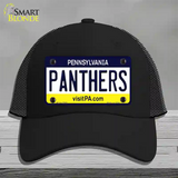 Panthers Novelty License Plate Hat Mesh / Black