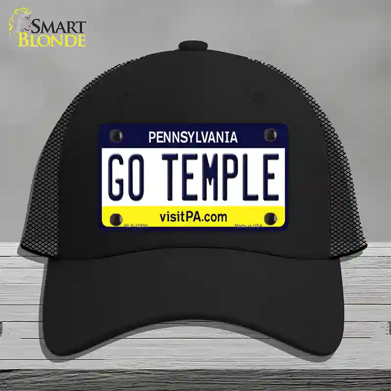 Go Temple Novelty License Plate Hat Mesh / Black