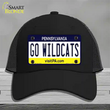 Go Wildcats Pennsylvania Novelty License Plate Hat Mesh / Black