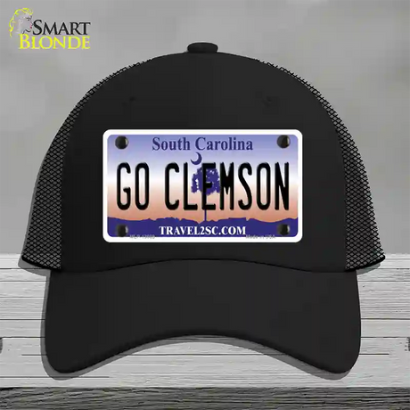 Go Clemson Novelty License Plate Hat Mesh / Black