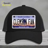 Clemson Fan Novelty License Plate Hat Mesh / Black