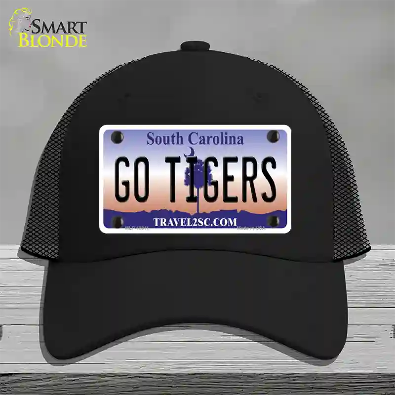 South Carolina Go Tigers Novelty License Plate Hat Mesh / Black