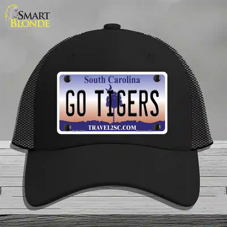 South Carolina Go Tigers Novelty License Plate Hat Mesh / Black