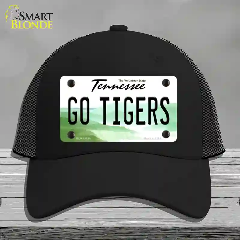 Tennessee Go Tigers Novelty License Plate Hat Mesh / Black