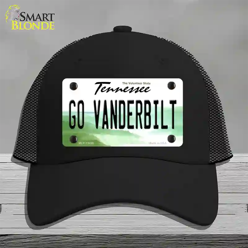 Go Vanderbilt Novelty License Plate Hat Mesh / Black