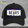 Bears Novelty License Plate Hat Mesh / Black