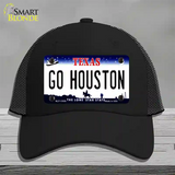 Go Houston Novelty License Plate Hat Mesh / Black