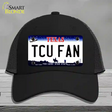 TCU Fan Novelty License Plate Hat Mesh / Black