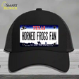 Horned Frogs Fan Novelty License Plate Hat Mesh / Black