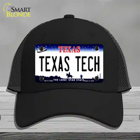 Texas Tech Novelty License Plate Hat Mesh / Black