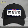 Red Raiders Novelty License Plate Hat Mesh / Black