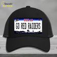 Go Red Raiders Novelty License Plate Hat Mesh / Black