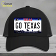 Go Texas Novelty License Plate Hat Mesh / Black