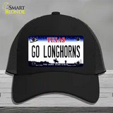 Go Longhorns Novelty License Plate Hat Mesh / Black