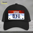 BYU Novelty License Plate Hat Mesh / Black