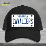 Cavaliers Novelty License Plate Hat Mesh / Black