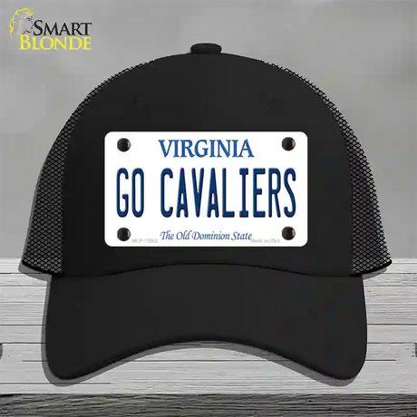 Go Cavaliers Novelty License Plate Hat Mesh / Black