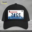 Zags Novelty License Plate Hat Mesh / Black