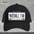 Marshall Fan Novelty License Plate Hat Mesh / Black