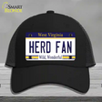 Herd Fan Novelty License Plate Hat Mesh / Black