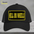 Hell On Wheels Novelty License Plate Hat Mesh / Black