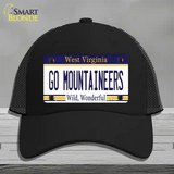 Go Mountaineers Novelty License Plate Hat Mesh / Black