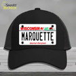 Marquette Novelty License Plate Hat Mesh / Black