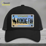 Wyoming Fan Novelty License Plate Hat Mesh / Black