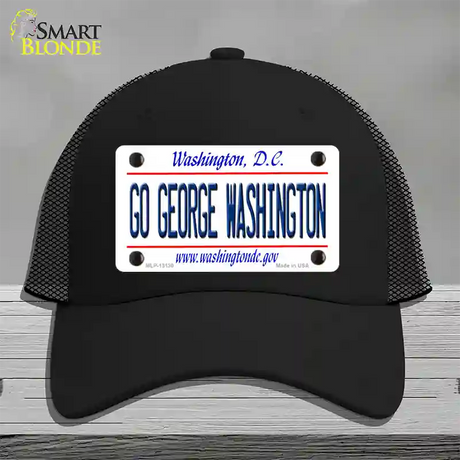 Go George Washington Novelty License Plate Hat Mesh / Black