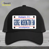 George Washington Fan Novelty License Plate Hat Mesh / Black