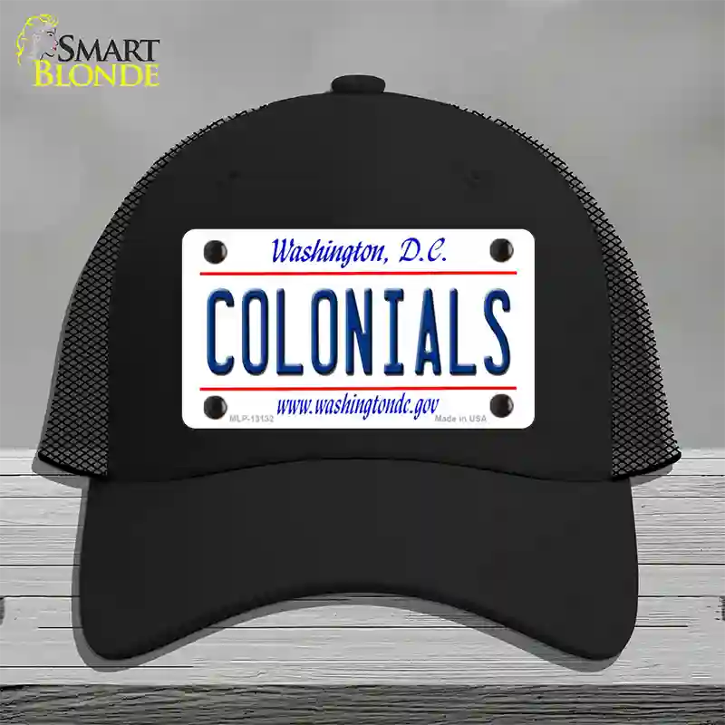 Colonials Novelty License Plate Hat Mesh / Black